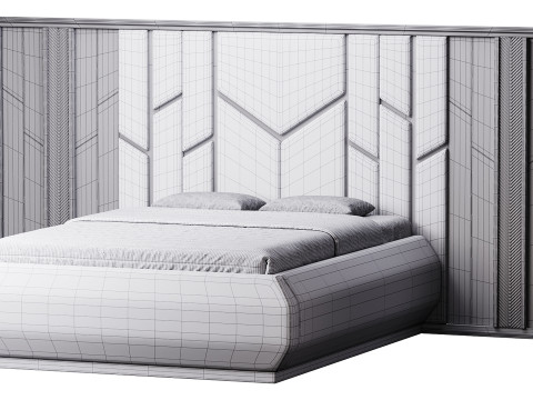 Modena Luxury Bed Room 3D 모델