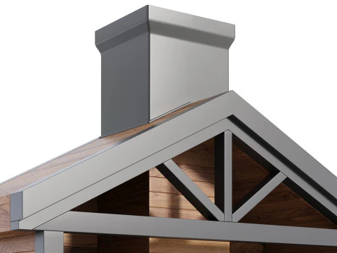 Cucina da esterno moderna 23 Modello 3D