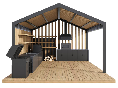 Modern Açık Mutfak 25 3D Model