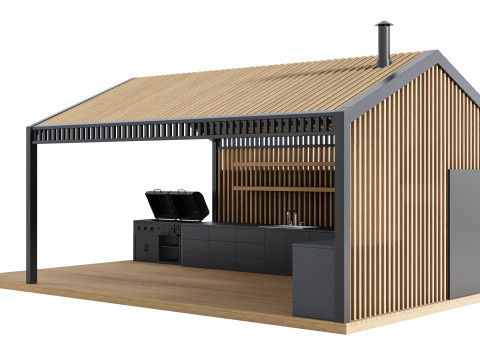 Modern Açık Mutfak 25 3D Model