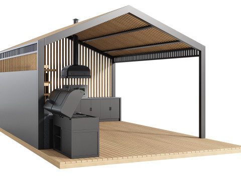 Modern Açık Mutfak 25 3D Model