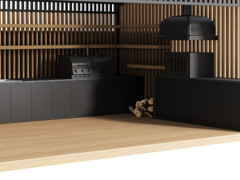 Modern Açık Mutfak 25 3D Model