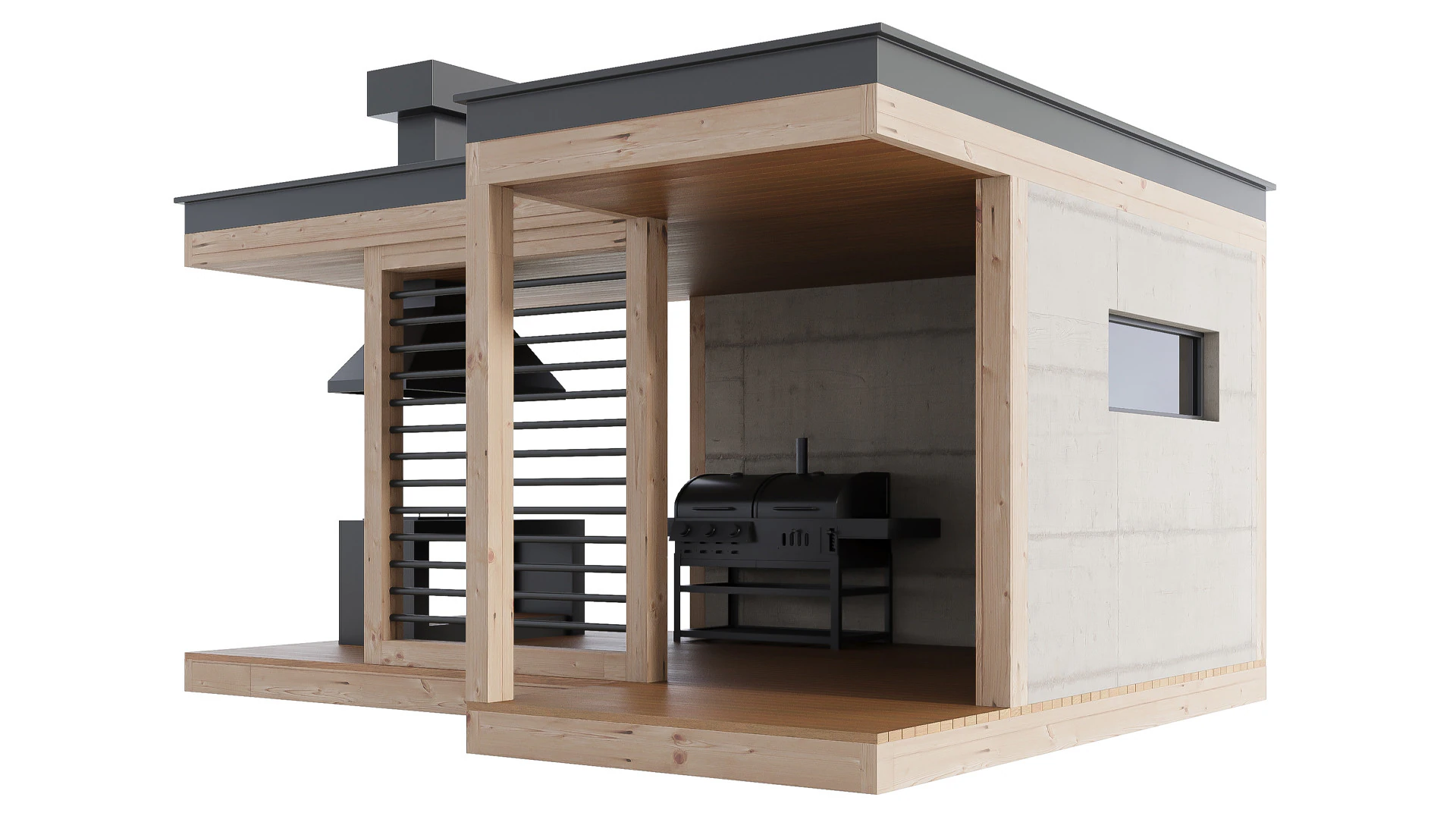 Cucina da esterno moderna 26 Modello 3D .c4d .max .obj .3ds .fbx .stl .blend 