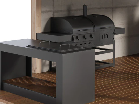 Cucina da esterno moderna 26 Modello 3D