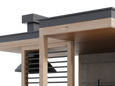 Сучасна вулична кухня 26 3D Модель