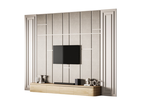 Modern TV Wall 031 3D 모델