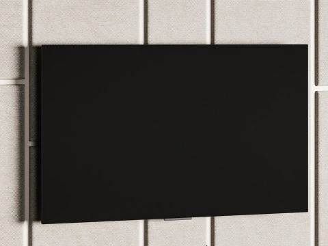 Parete TV moderna 031 Modello 3D