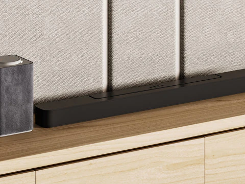 Parete TV moderna 031 Modello 3D