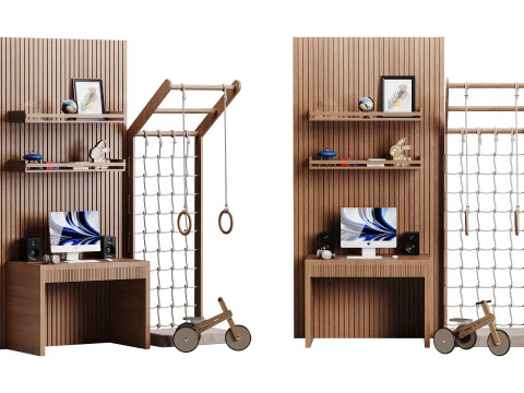 Сучасне робоче місце 04 3D Модель