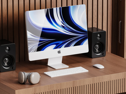 Modern Workplace 04 Model 3D