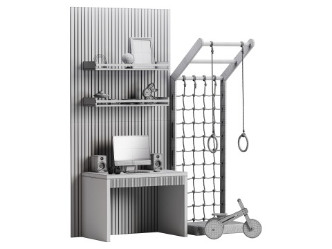Modern Workplace 04 Model 3D