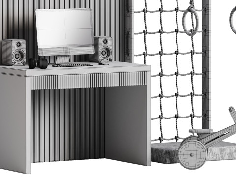 Modern Workplace 04 Model 3D