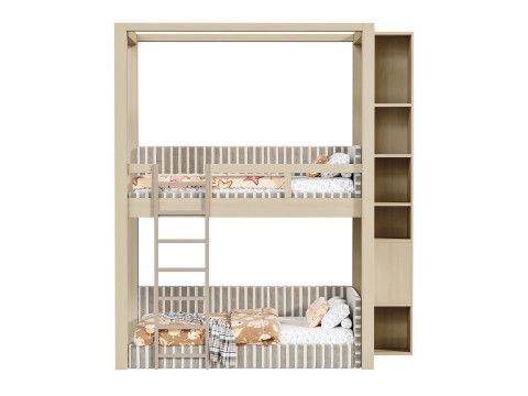 Bunk bed for kids 6 3D Model