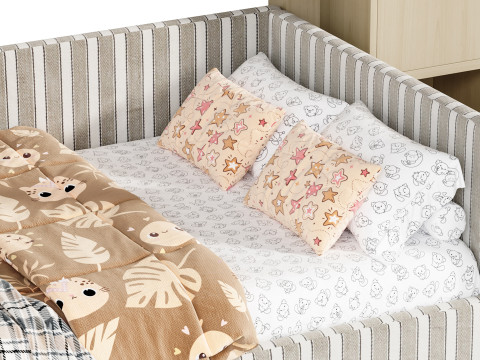 Bunk bed for kids 6 3D Model