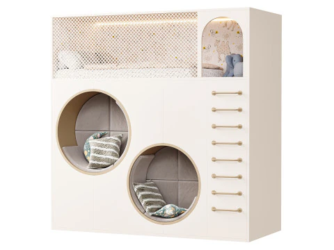 Letto a castello per bambini 7 Modello 3D