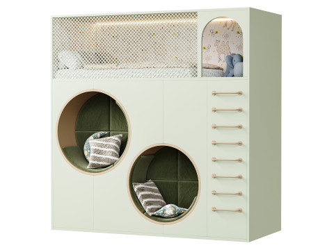 बच्चों के लिए चारपाई बिस्तर 7 3D मॉडल