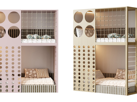 Bunk bed for kids 08 Modèle 3D