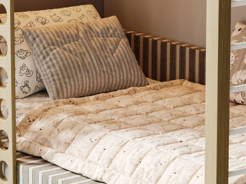 Letto a castello per bambini 08 Modello 3D