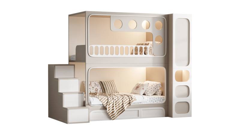 Bunk bed for kids 09 Modelo 3D .c4d .max .obj .3ds .fbx .stl .blend