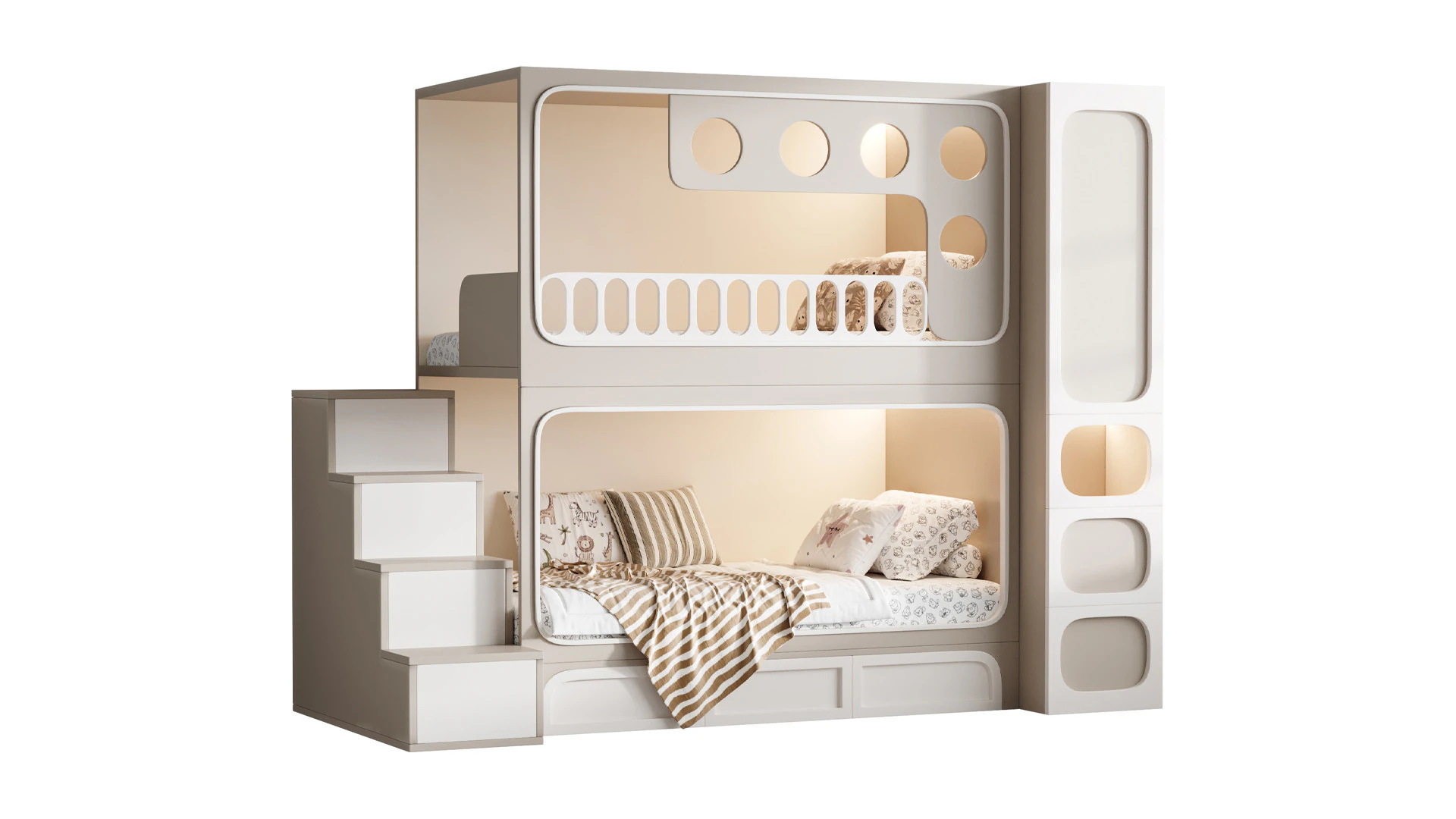 Letto a castello per bambini 09 Modello 3D .c4d .max .obj .3ds .fbx .stl .blend