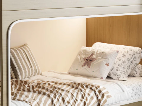 Letto a castello per bambini 09 Modello 3D