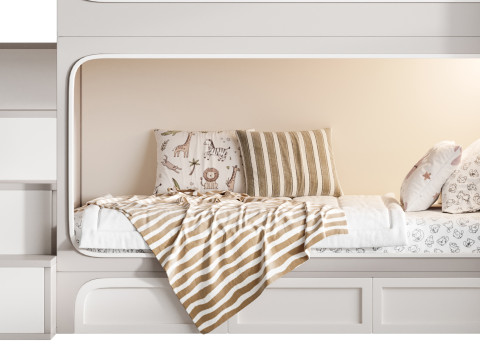 Bunk bed for kids 09 Modelo 3D