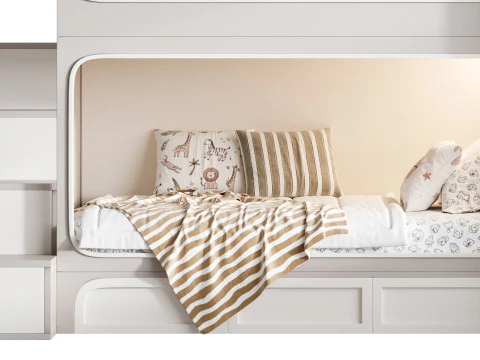 Letto a castello per bambini 09 Modello 3D