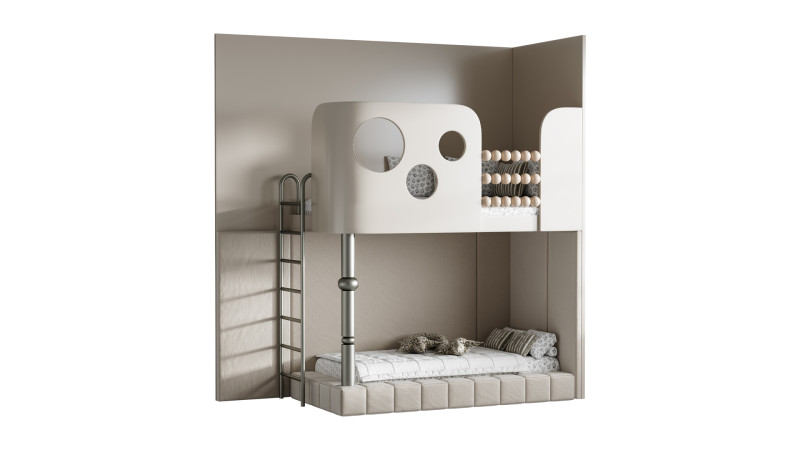 बच्चों के लिए चारपाई बिस्तर 0010 3D मॉडल .c4d .max .obj .3ds .fbx .stl .blend