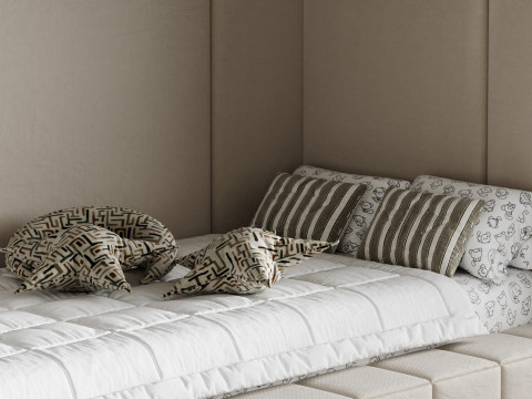 बच्चों के लिए चारपाई बिस्तर 0010 3D मॉडल