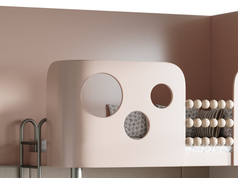 बच्चों के लिए चारपाई बिस्तर 0010 3D मॉडल