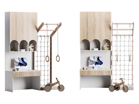 Сучасне робоче місце 05 3D Модель