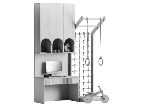 Ambiente di lavoro moderno 05 Modello 3D