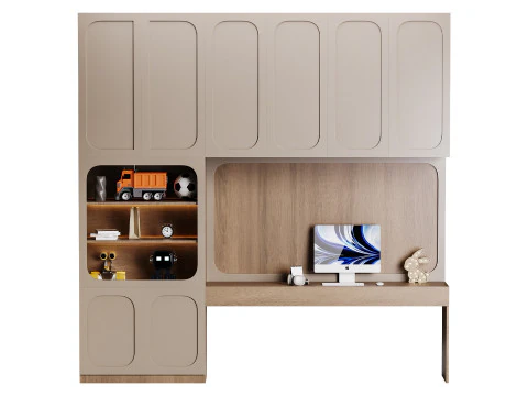Moderner Arbeitsplatz 07 3D Modell