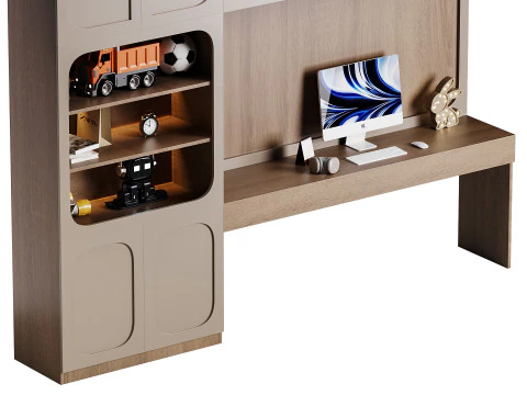 Moderner Arbeitsplatz 07 3D Modell