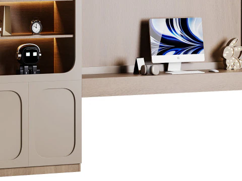 Moderner Arbeitsplatz 07 3D Modell
