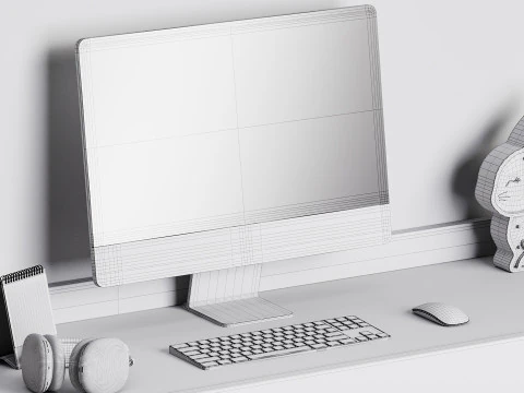 Moderner Arbeitsplatz 07 3D Modell