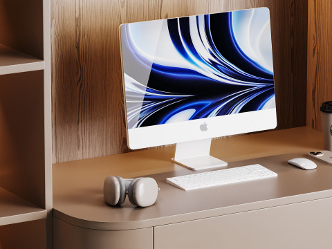 Modern Workplace 08 Model 3D