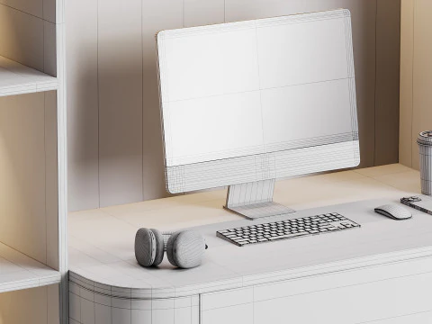 Modern Workplace 08 3D Model