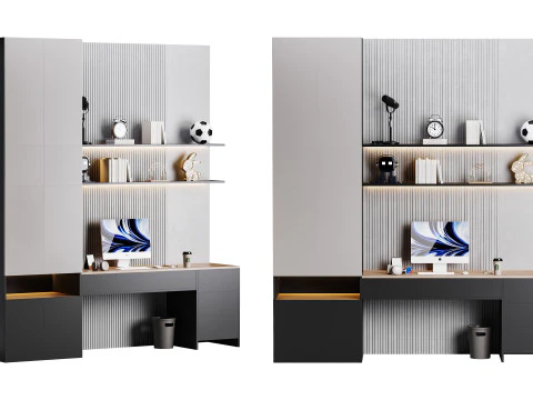 Сучасне робоче місце 09 3D Модель