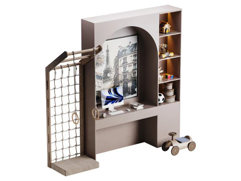 Modern Workplace 10 3D Model