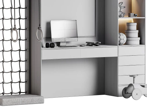 Modern Workplace 10 3D Model