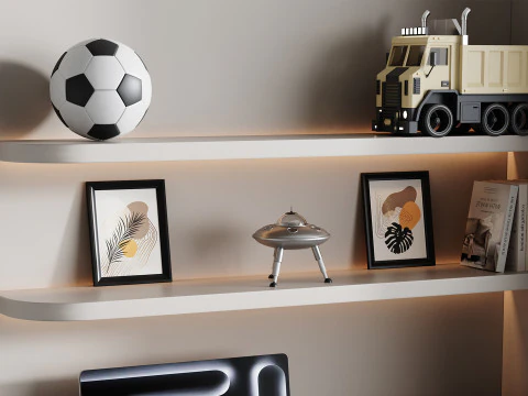 Local de trabalho moderno 202 Modelo 3D