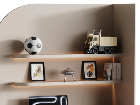 Local de trabalho moderno 202 Modelo 3D