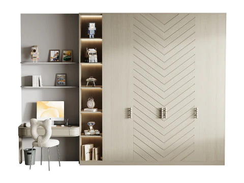 Local de trabalho moderno 311 Modelo 3D