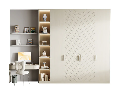 Local de trabalho moderno 311 Modelo 3D