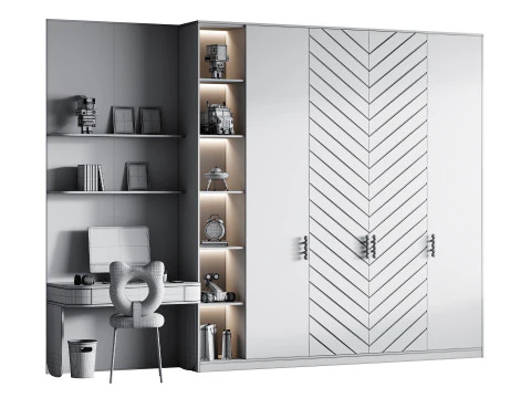 Local de trabalho moderno 311 Modelo 3D