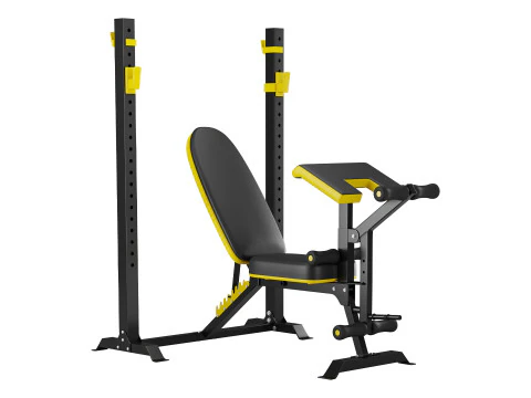 Panca per addominali multifunzionale per esercizi di forza Modello 3D