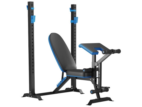 Multi-function strength trainer sit up bench Modelo 3D