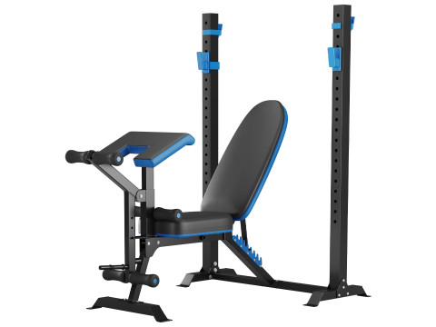 Multi-function strength trainer sit up bench Modelo 3D
