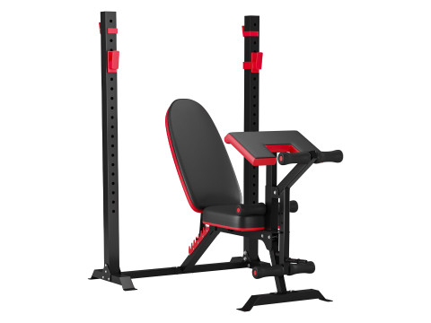 Multi-function strength trainer sit up bench Modelo 3D